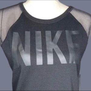 Nike Black Mesh Muscle Tank Top Size XL